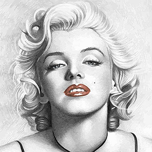 Lookitaly – Bild auf Canvas, Marilyn Monroe, modernes Gemälde, 70 x 100 cm, hochwertiger Druck mit UV-Tinten