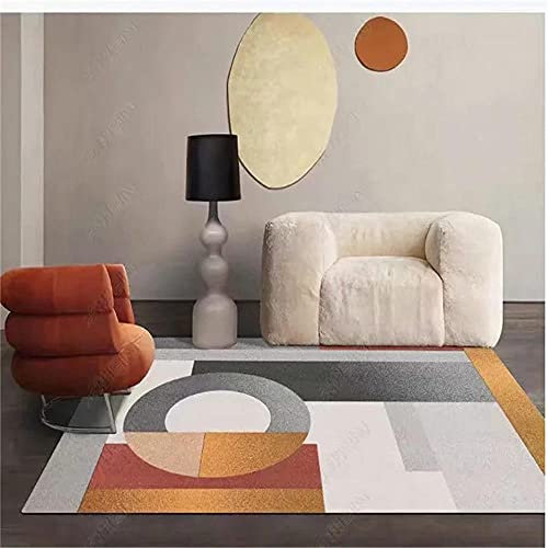 DJHWWD Auslegware Teppichboden Baby Teppich Junge Balkon-Teppich wetterfest Geometrische Muster-Mädchen-Raum-Teppich komplette Baby-Zimmer Teppich Muster 80X120cm