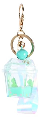 1Pc Fruits Porte-Clés Porte-Clés Pièces De Voiture Porte-Clés Pour À Dessin Animé Porte-Clés Portefeuilles Thé Ornement Thé Porte-Clés Boisson Kwy Mignon Lait