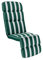 KETTtex EXKLUSIV Auflage Relaxliege Grün gestreift I Gartenliege Polster 175x50x9cm I KTH3 Liegenauflage weich & robust I atmungsaktive Liegestuhl-Auflage I UV-beständiges Liegekissen I Dessin 8522