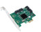 Computer District - Carte Controleur 4 Ports SATA III (SATA 3) - PCI Express X1 (PCIe/PCI-E) - Chipset Marvell 88SE9215 - Equerre Low et High Profile