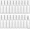 20Pcs 10ml/0.34oz Airless Pump Bottle Refillable Plastic Airless Vacuum Dispenser Portable Clear Cosmetic Sample Vial Container Jars for Lotion Emulsion Toiletries Liquid Foundation