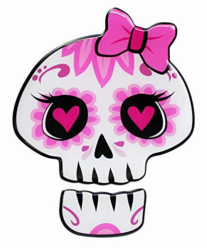 BIKE-label Aufkleber Auto Motorrad Motoroller Tankpad Aufkleber Pink Sugar Skull Dia de los Muertos X502709VA