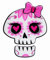 BIKE-label Aufkleber Auto Motorrad Motoroller Tankpad Aufkleber Pink Sugar Skull Dia de los Muertos X502709VA