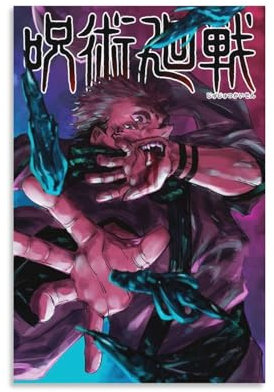 Japanisches Anime Jujutsu Kaisen Poster Ryomen Sukuna (31) Wandkunst Bild Gemälde Poster Leinwand Druck Poster Kunstwerke Raumdekor 20 x 30 cm