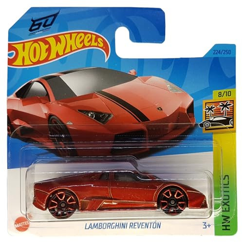 Hot Wheels - Lamborghini Reventon - HW Exotics 8/10 - HKH94 - Short Card - Auto sportiva - rosso scuro - Mattel 2023