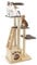GYMAX Wooden Cat Tree, Multi Tier Cat Play Tower with Platform, Perch, Ladder, Condo, Scratching Posts, Toy Balls & Removable Cushion, Kitten Activity Center for Playing, Sleeping