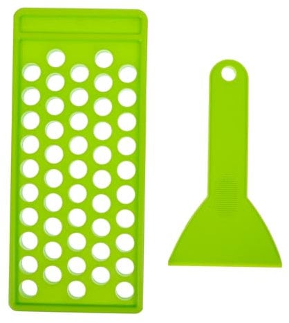 DOITOOL 5g Pp Lipstick Tube Filling Mould Set Diy Kit 50 Hole Containers for Business Green