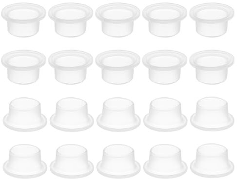 QUARKZMAN Joint d'Étanchéité Anti-Fuite pour Robinet, 20Pcs en Silicone pour Tuyau de Ceinture en Matériau Brut pour Robinet de Vanne Triangulaire, Blanc, 27x13mm/1.06x0.51