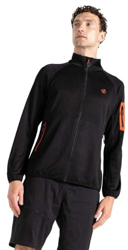 Dare 2b Herren The Active Mountain Series Zip Through Fleece, Schwarz, 3XL