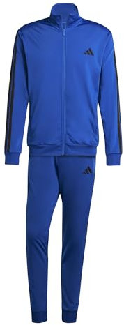 adidas Herren SPORTSWEAR BASIC 3 STRIPES TRICOT TRACKSUIT, team royal blue, M