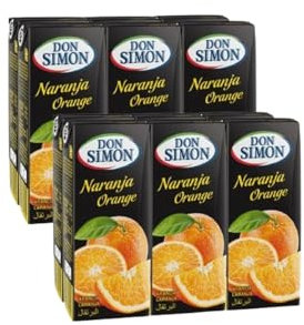 UBOON - Zumo de Naranja - Pack de 12 Botellas x 200 ml