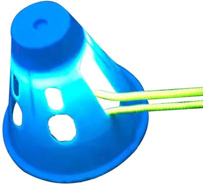 Humkopnl Zelthering-Warnaufsatz – Erdspieße, Zelt-Nagelabdeckung mit dekorativen Lichtern in 7 Farben, tragbar, wasserdicht, Camping-Werkzeug für Hof, Zelt, Vordach, Camping