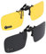 TERAISE Clip auf Sonnenbrille, 2er Pack/Tag + Nachtsicht Männer/Frauen UV400 Flip-Up polarisierte Sonnenbrille, Bequeme und sichere Pa