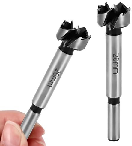 20mm Forstner Drill Bit Hinge Cutter Carbide Tipped Forstner Bit for Kitchen Cupboard Hinges, Hard Wood Hole Saw Woodworking Drilling Hinge Drill Bit…