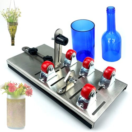 OmePS Upgrade Glass Bottle Cutter, Glass Cutters Tool, Bottle Cutter Glass Cutter Kit for Bottles, Wine Glass Bottle Cutter Tool to Cut Bottles Wine Beer Liquor Whiskey Champagne