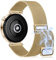 KoGiio 18 mm Armband für Huawei Watch GT 5 41mm/Huawei Watch GT4 41mm/Garmin Venu 3S/Forerunner 265S/255S Music/255S, Ersatzarmband, Gewebte Edelstahl Mesh Metall Uhrenarmband Gold
