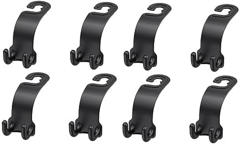 SOLUSTRE 8 STK Haken für Autoartikel autositzhaken hackhaken für autositze Autositz Kleiderhaken car Hook Langlebige Haken Auto Handtasche Haken Aufhänger Autohaken Haken zum Aufhängen Abs
