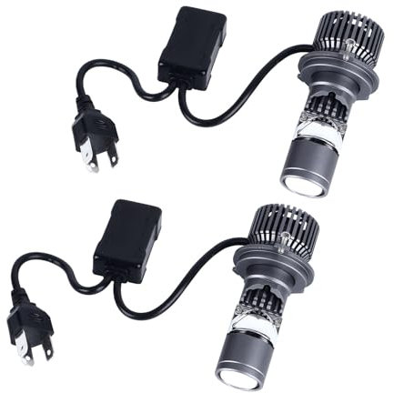 Yctze 8000LM H4 LED Headlight Kit with High Low Beam Projector Light Set for Vehicle, Advanced Cooling Technology, Sturdy Copper Tubes Design