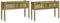 AUVYI Balkonkasten Pflanzentopf 2 STK Hochbeet Pflanzenkasten Dekokasten Gemüsebeet Langlebig und Verrottungsbeständig Perfekt für Balkon Garten Terrasse Holzfarbe 110x31x70 cm
