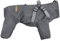 BT Bear Hundegeschirr, Regenmantel, verstellbar, 4 Beine, Hundejacke mit Geschirr, reflektierender Overall, wasserdichter Mantel für mittelgroße und große Hunde, Grau, Größe 6XL
