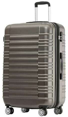 BEIBYE Reisekoffer 2088 Hartschalekoffer Gepäck Koffer Trolley Größe XL in 14 Farben (Coffee)
