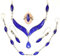 Collier-Sets Vantare Lapislazuli