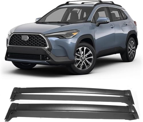 KFBJM Auto Dachträger für to-yota Corolla Cross 2020 2021 2022 2023 2024, Hochwertig Aluminium Hochstabile Dachgepäckträger RelingträGer LastenträGer Querträger ZubehöR