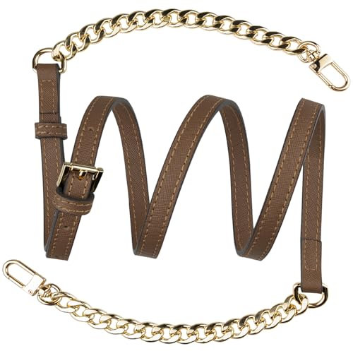 SOPROM Ersatz Schultergurt Strap für Crossbody Bag, Schulterriemen Replacement Gurt Taschengurte Schultertaschen Crossbody Riemen für Umhängetasche Taschen(dark braun)