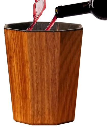 Whiskey Grail, Creative Cocktail Cup with Barrel Shape, Artisan Wooden Whiskey Glass, Barrel-Inspired Drink Accessory, for Parties, Home, Barbecues