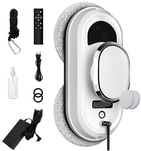 Window Cleaner Robot - Automatic Smart Glass Cleaner with 35ml Water Tank and 5600Pa Suction for Home and Office