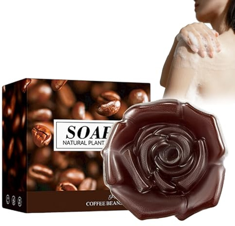 Coffee Bean Natürliche Seife Mit Ätherischen Ölen, Feste Seife Kaffee Körper Peeling Seife Natürliche Kaffee Seife,Seife Stück Kaffeeseife Handgemachte Seifenstücke Naturseife Für Haare Gesicht Körper