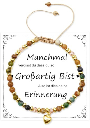 Heilsteine Armband, Naturstein Armband, Spirituelle Geschenke Schmuck, Geschenke für Frauen,Geburtstagsgeschenk Weihnachtsgeschenke Muttertagsgeschenk für Freundin, Mama, Oma, Kollegin, Schwester