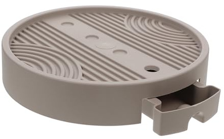 PartyKindom Plateau Mobile pour Pot de Fleurs Rond en PP, avec Drainage | Plateau Roulettes pour Plantes, Support à Pots de Fleurs à Roulettes, Chariot Porte-fleurs pour Intérieur