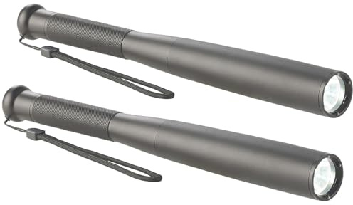 Lunartec Baseballtaschenlampe: 2er-Set Cree-LED-Taschenlampen, Baseballschläger-Design, 260 lm, 5 W (Taschenlampe in Baseballform, Taschenlampe für Auto, Camping, Notfall)