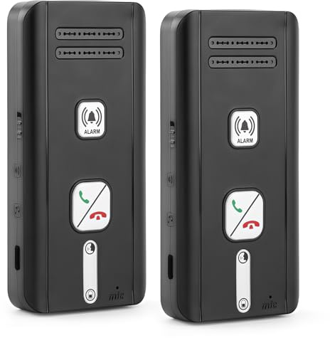 Wireless Intercom Systems for Home, 2 Way Magnetic Radio Full Duplex Communication Interphone Auto Answer Direct Talk Broadcasting 500m Range for Home Hospital Office Classroom (2 Pack)