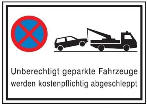 Format 4044589014832 – Parkverbotschild Alu 600 x 400 mm. abschl