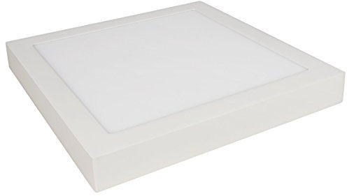 McShine LED Panel LP-2430AN | 24W, 300x300mm Aufbaupanel | 2490 lm, 4000K neutralweiß, IP20 | flimmerfrei, Aluminiumgehäuse, inkl. Trafo für Innenräume