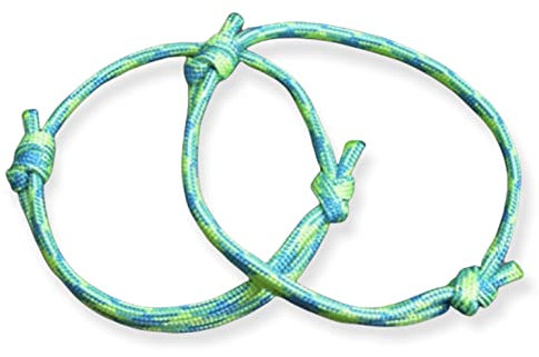 2x Surferarmband - Partnerarmbänder - neon grün türkis - Armband - Skaterarmband - Surfer - Freundschaftsarmband - Set - Liebe Sommer Sonne Strand Meer