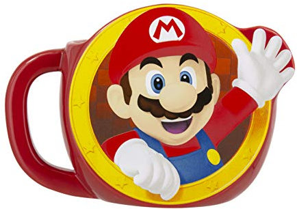 Paladone Products 60C75B24EA Tasse Mario Bros, 600 ml, Keramik