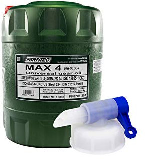 Getriebeöl FANFARO MAX 4 80W-90 GL-4 API GL4 Schaltung 20 Liter inkl. Auslasshahn