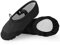 Soudittur Ballettschuhe Mädchen Tanzschuhe Ballerinas Damen Ballettschläppchen Kinder Geteilte Ledersohle in Schwarz in Gr. EU 38
