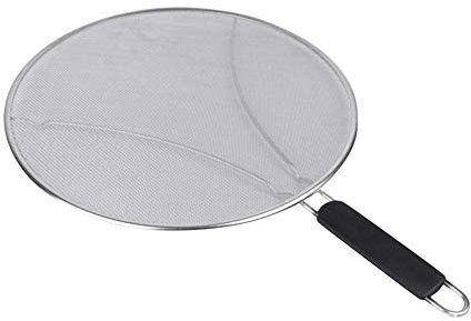 Edelstahl Spritzschutz Für Pfannen,Fett-Splatter-Schutzmit Griff, Zum Verhindern Von Öl-, Fett- Oder Wasserspritzer Für Viele Töpfe Pfannen Praktische Küchen Bratpfanne Öl Proofing - 29CM / 33CM