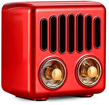 LXLTLB Speaker Radio Home Speaker Fm Radio with Bluetooth 4.2, Old Fashioned Classic Style, Good Bass Enhancement, Loud Volume, Tf Card/aux, Portable for Home, Office, Kitchen