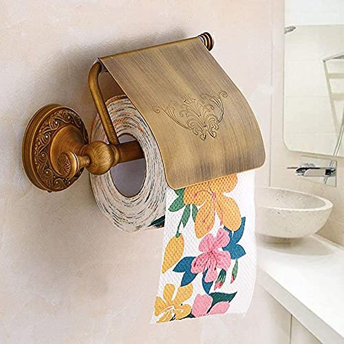 JINCAN Titulaire de papier toilette de cuivre, support de tissu de mont, porte-rouleau en papier pour la cuisine de la salle de bain