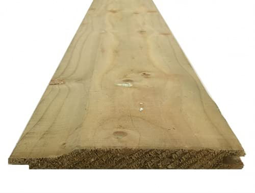 Shiplap Cladding Green Treated 16mm x 125mm Timber 3 Metre Pack of 10