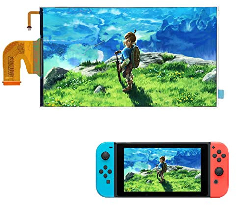 Bewinner Konsolen-LCD-Bildschirm, Präzise Größe, Gamepad, Vollfarbig, Verschleißfest, Spielkonsole, LCD-Bildschirm, Druckfest, HD-Bildschirm-Ersatz für -Reparaturteile