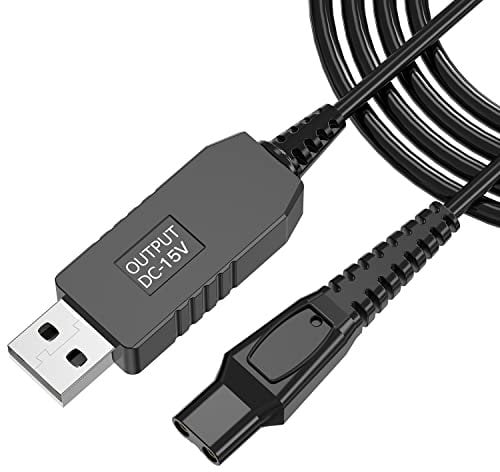15V Charger Cable for Philips Series 3000 5000, Ancable USB Charging Cable for Philips 3000 5000 7000 Series Norelco HQ8505 mg7750 mg7790 Electric Shaver Razor,Aquatec,Arcitec,Multigroom Beard Trimmer