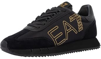 Emporio Armani EA7 Herren Vintage Sneaker Black - Gold 42 EU