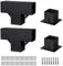 Neorexon Kit per pergola in legno rialzato per lavorazione del legno per 10,2 x 10,2 cm (effettivi 8,9 x 8,9 cm), kit gazebo in legno per staffe per pergola con staffe angolari e base per pergola